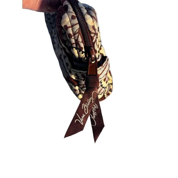 Vera Bradley Slate Blooms Small Cosmetic Makeup Case 4 Purse Tote Backpack - Picture 4 of 6